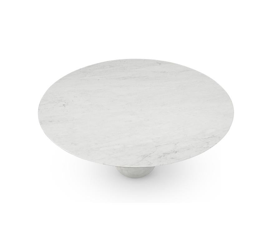 Turned Pietra Round Table in Estremoz Marble by Boca do Lobo For Sale