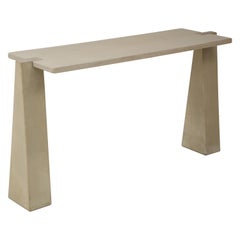 Table console "Incas" en grès gris Pietra Serena d'Angelo Mangiarotti:: 1970