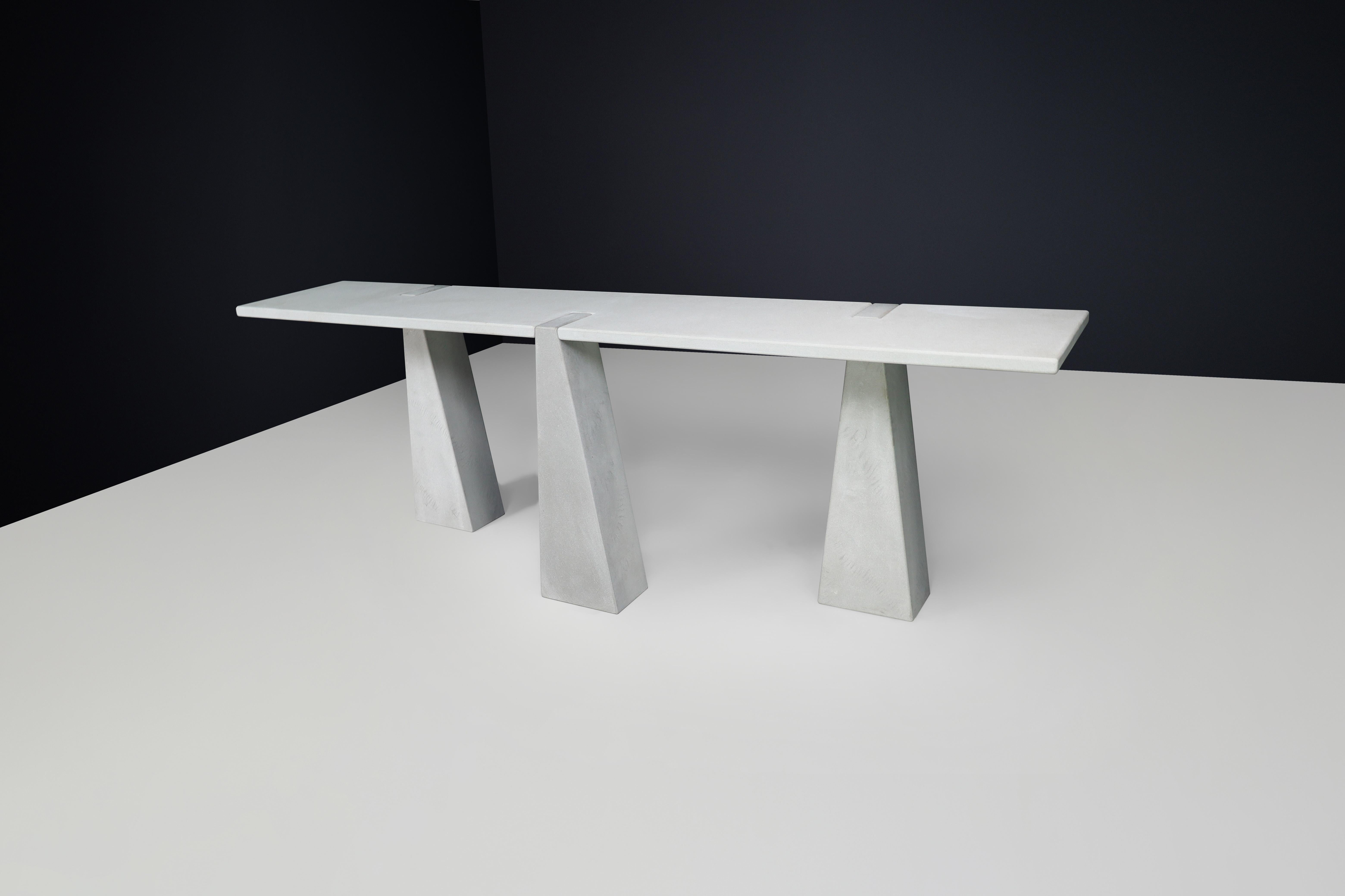 Pierre Pietra Serena' Inca  Console Angelo Mangiarotti pour Skipper, Italie, 1978 en vente
