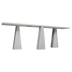 Pietra Serena' Inca'  Console di Angelo Mangiarotti per Skipper, Italia, 1978
