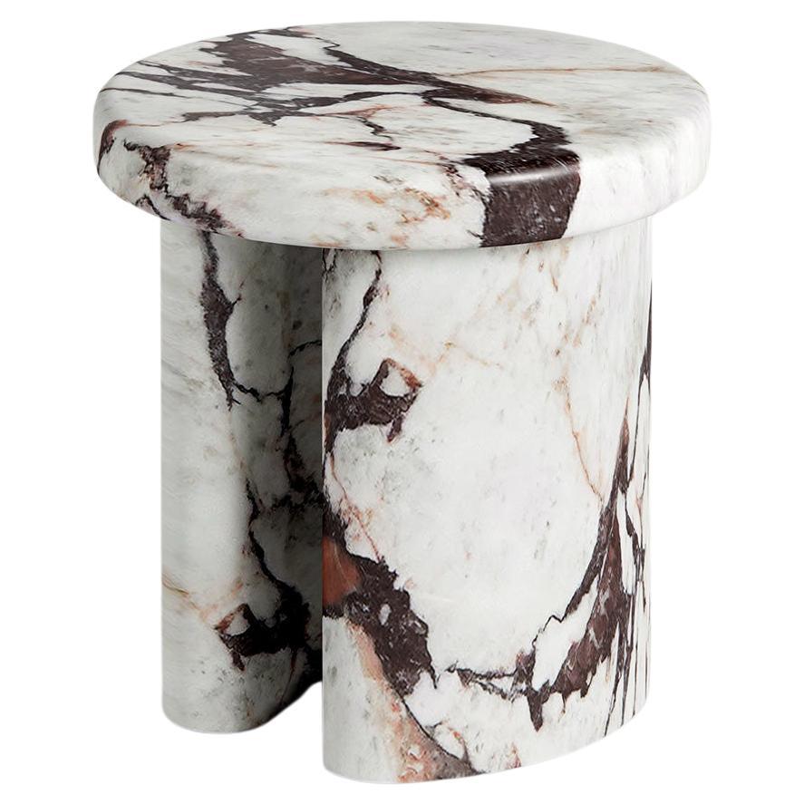 Pietra Side Table by Just Adele in Viola Monet For Sale