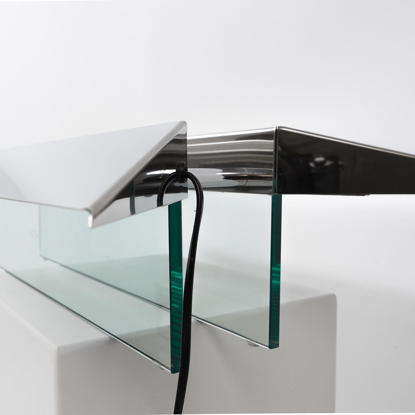 Metal Pietra Table Lamp by Gae Aulenti and Piero Castiglioni for Fontana Arte, 1980 For Sale