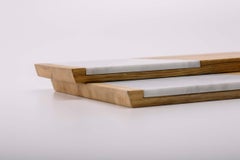 Pietre di Monitillo Rondine Large Marble and Oak Tray