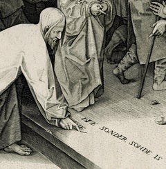 Jesus and the Woman Taken in Adultery (after Pieter Brueghel the Elder