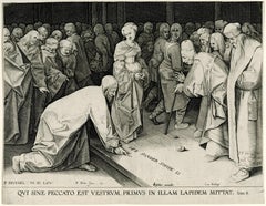 Jesus and the Woman Taken in Adultery (after Pieter Brueghel the Elder