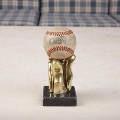 Pietrina Checcacci Cast Bronze Hand Letter Holder with Granite Base