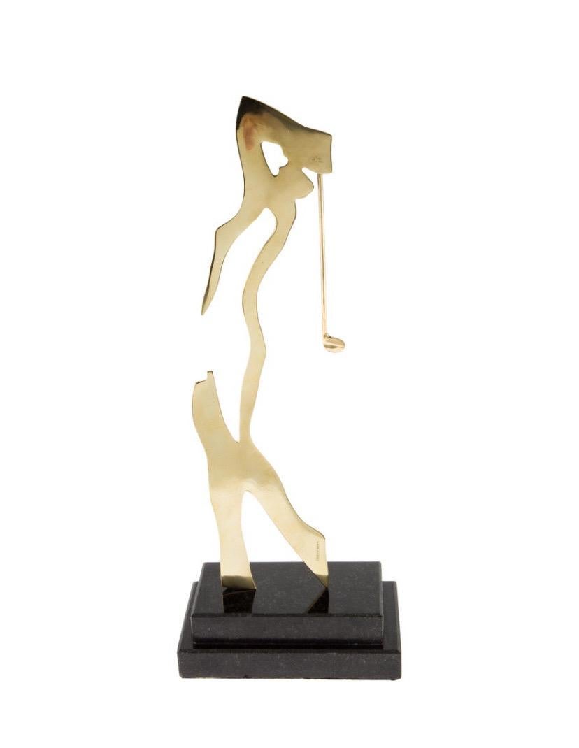 Donna golfista - Sculpture di Pietrina Checcacci