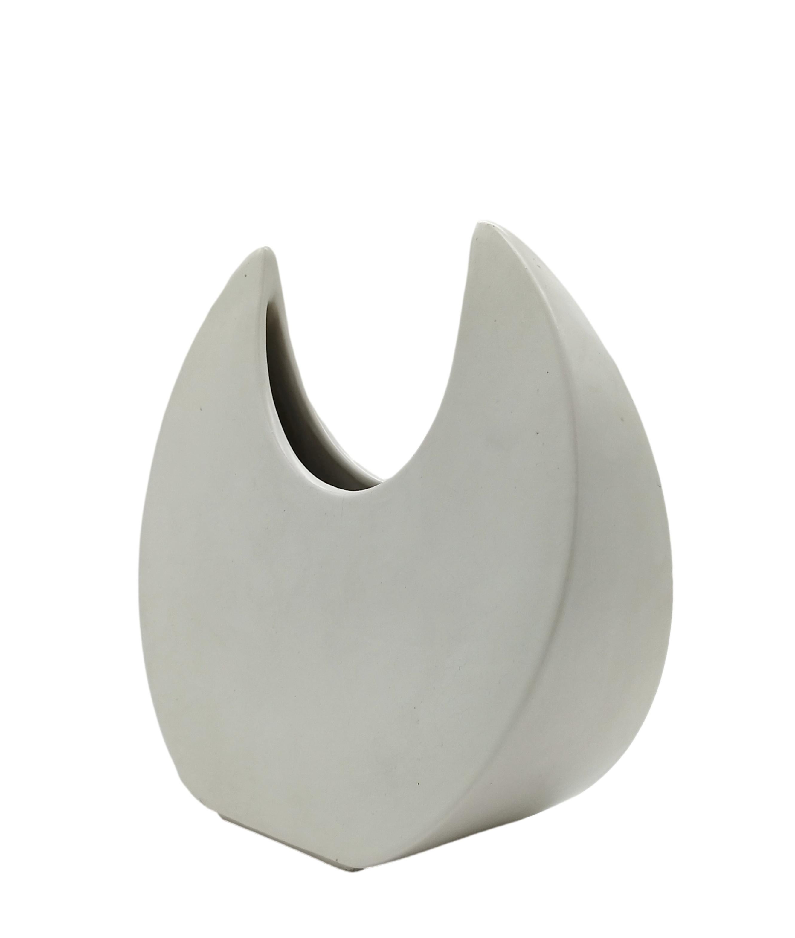 Mid-Century Modern Pietro Arosio for Parravicini Ceramic Vase, Italy 1970s