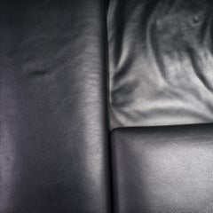 Pietro Arosio para Tacchini Sofá Happy Hour de piel negra