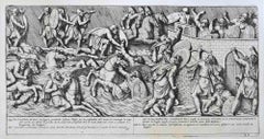 The Passage of the Tisza River and the... - Etching By Pietro Bartoli - 1672