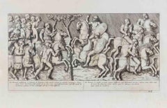 Trajan Leading the Roman Army, from Colonna...- Etching By Pietro Bartoli - 1672