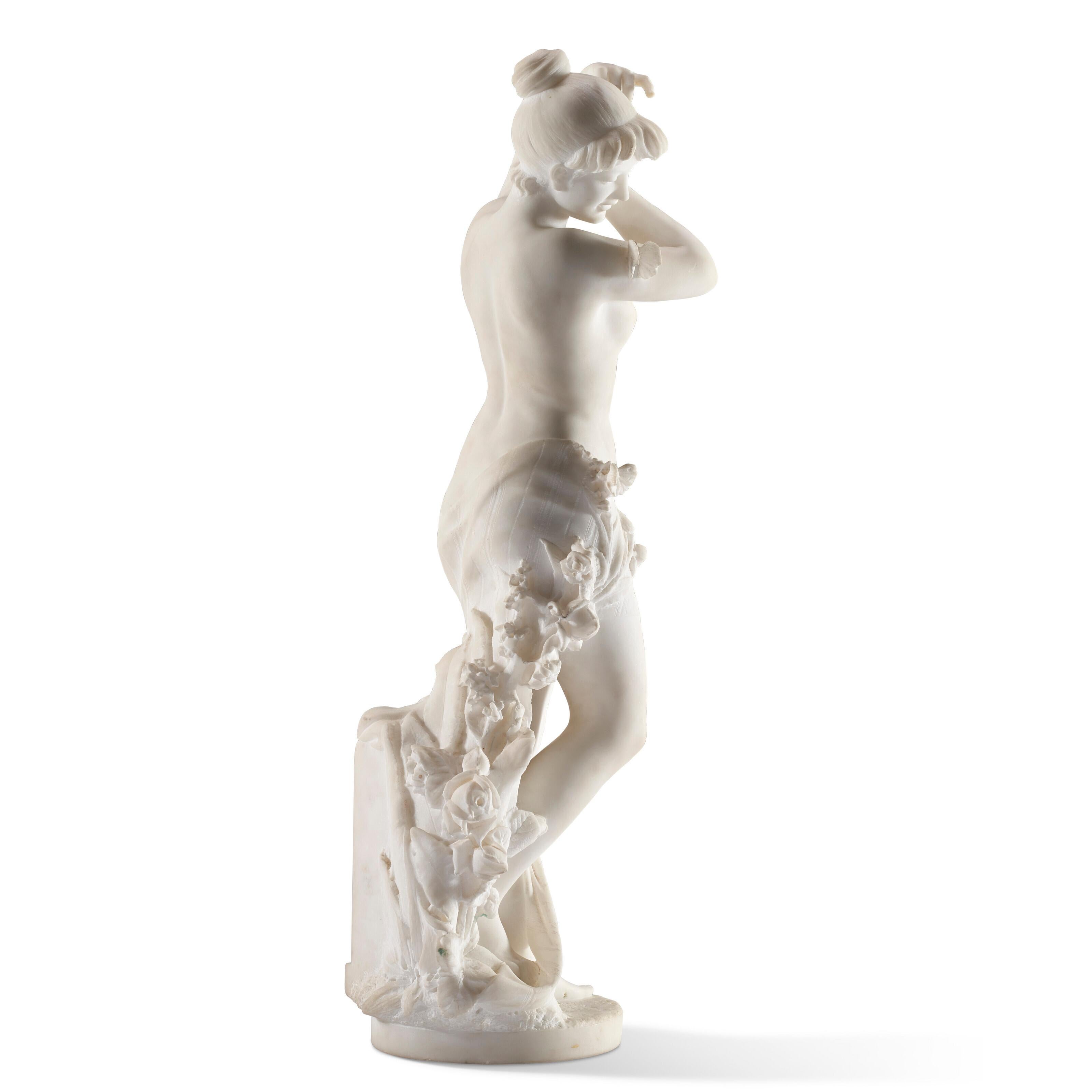PIETRO BARZANTI
Italian, 1825-1895

Allegory Of Spring

Signed ‘P. Milanes/Galleria/P.Bazzanti/Florence.’    

Carved White Italian marble circa 19TH CENTURY
H 31.75 in. x W 10 in. x D 9.50 in.