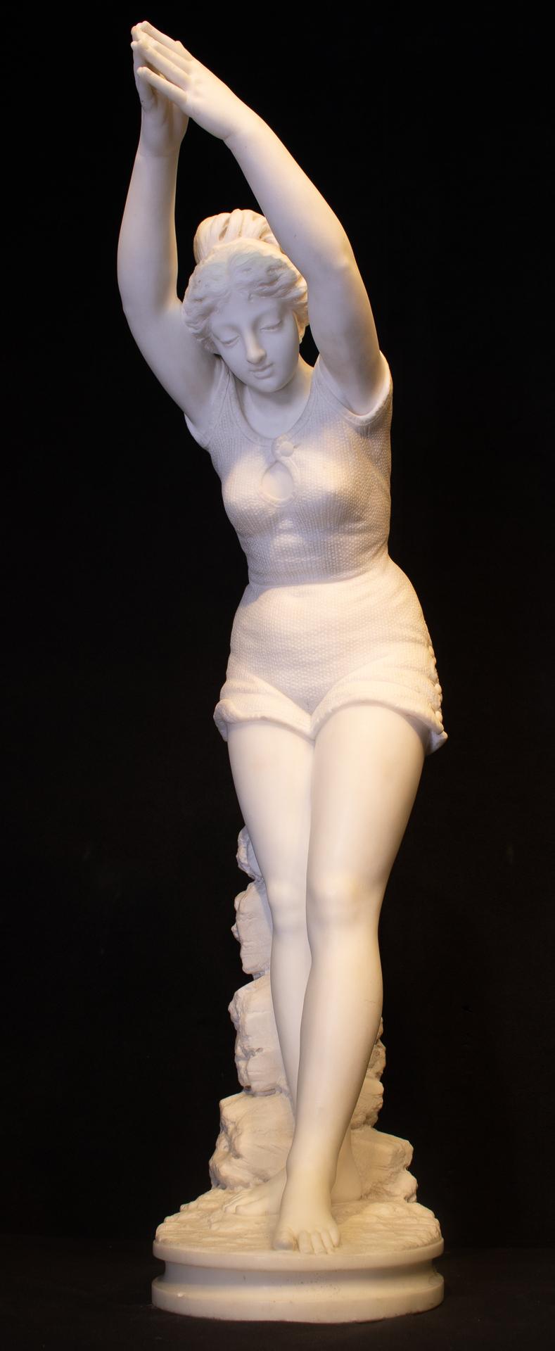 Pietro Barzanti Figurative Sculpture - The Swimmer