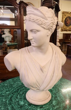 Pietro Bazzanti Busto di donna romana in marmo di Carrara del XIX secolo