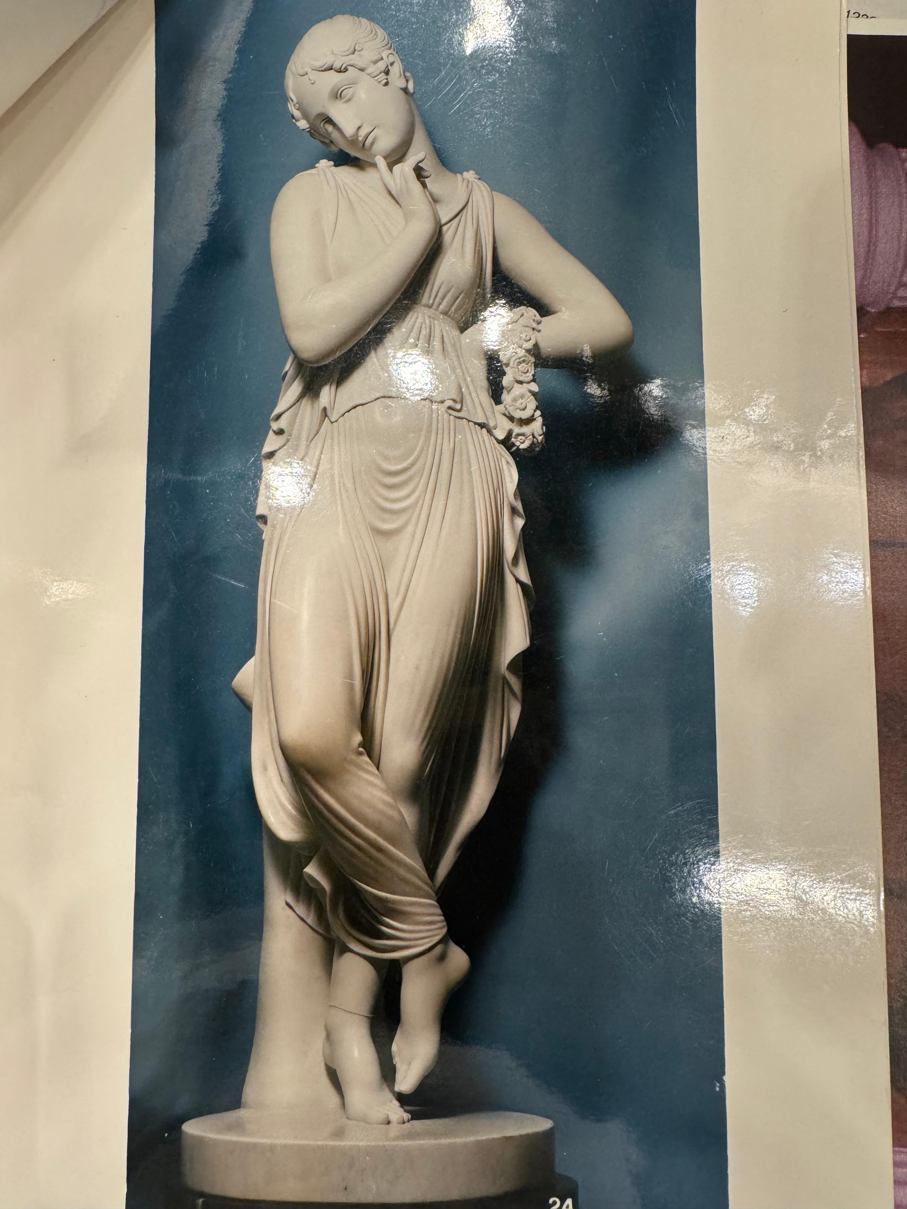 Pietro Bazzanti: Important Pair of Life-Size Carrara Marble Dancers After Canova For Sale 4