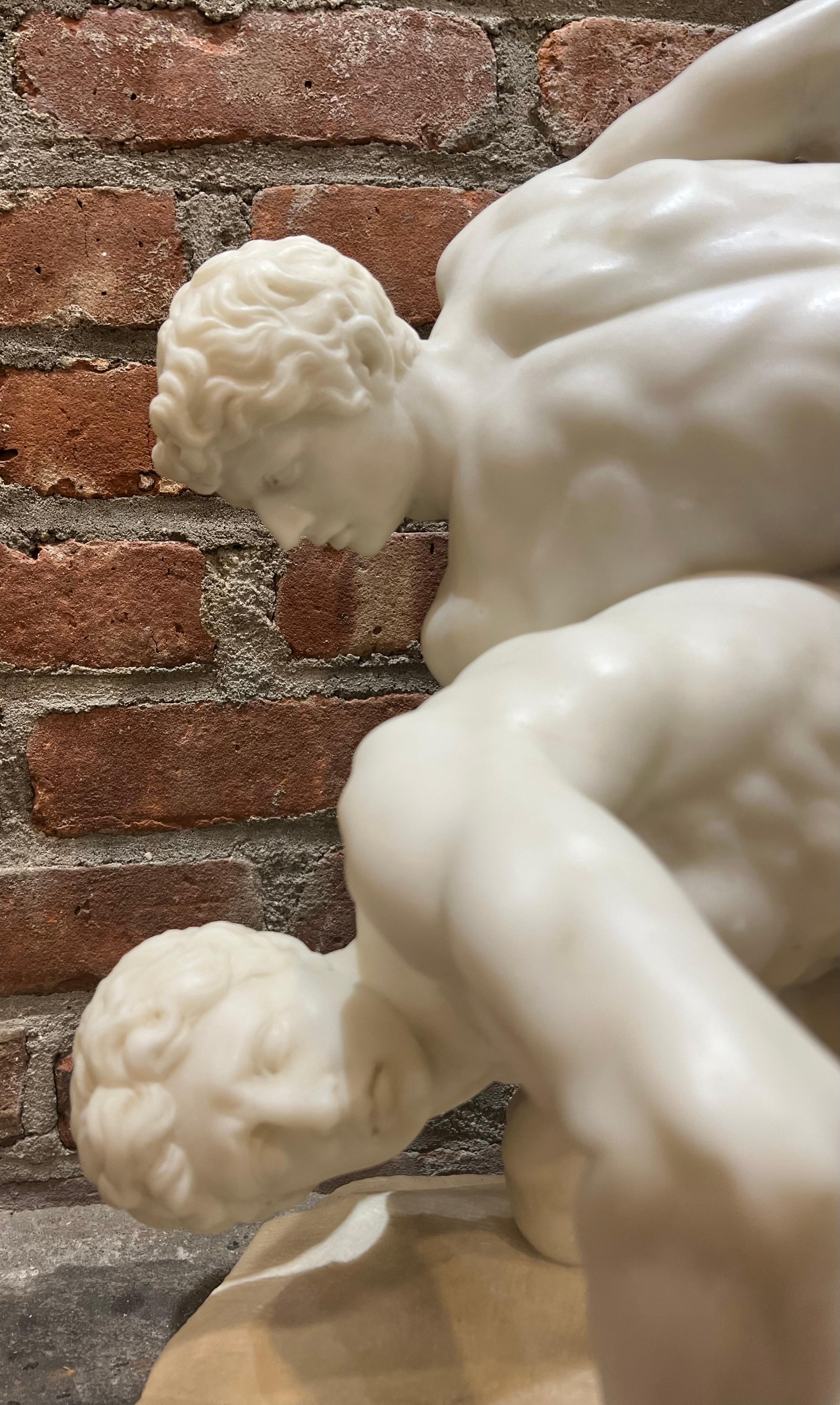 wrestling statues