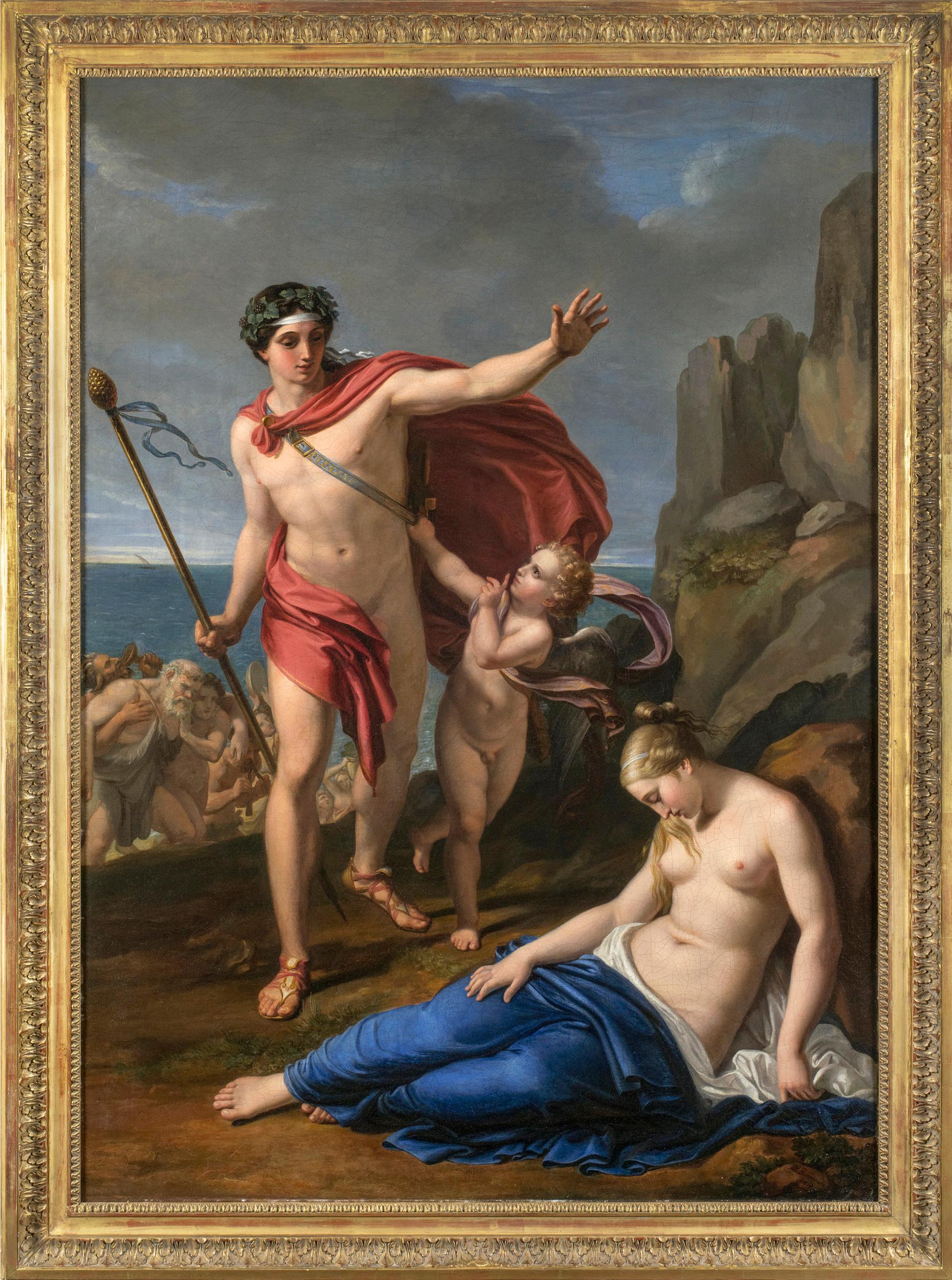 Bacchus and Ariadne - Painting by Pietro Benvenuti