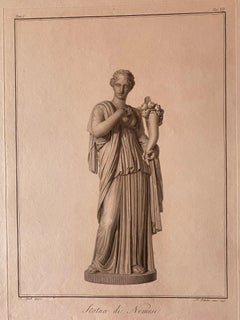 Nemesis Statue - Original Etching by Pietro Bettelini - 1795