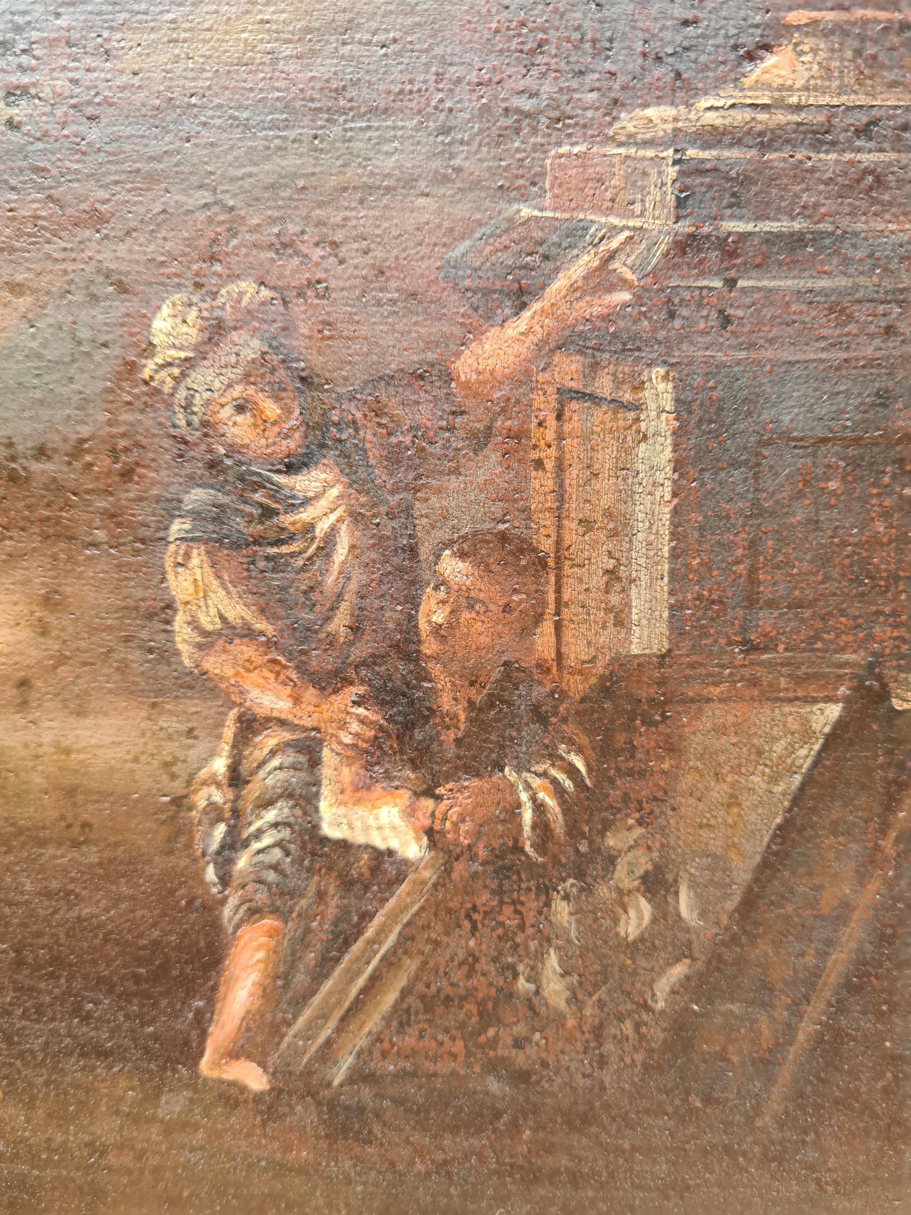 Coppia di dipinti di Capriccio di Veduta del 18° secolo, dopo Gennaro Greco in vendita 11