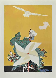 Molinete - Litografía de Pietro Carabellese - 1980