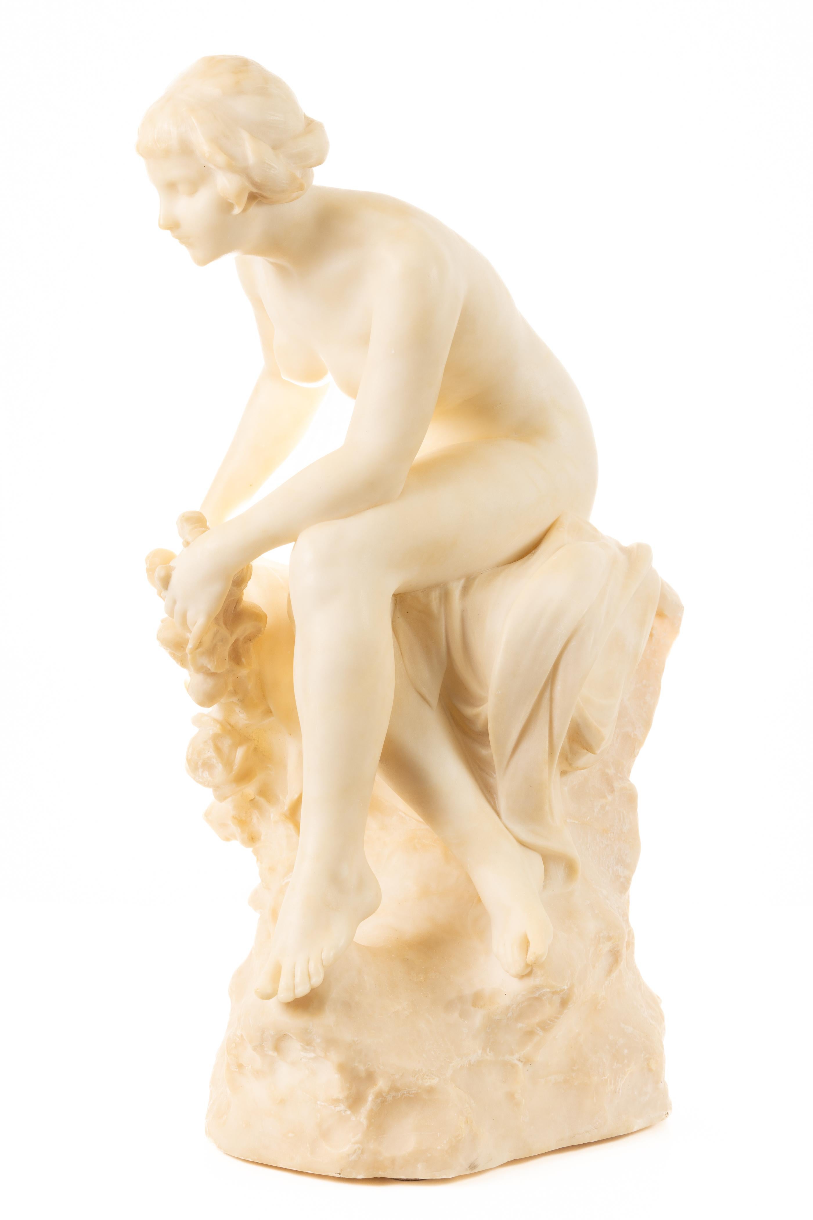 Nackte junge Frau – Sculpture von Pietro Ceccarelli