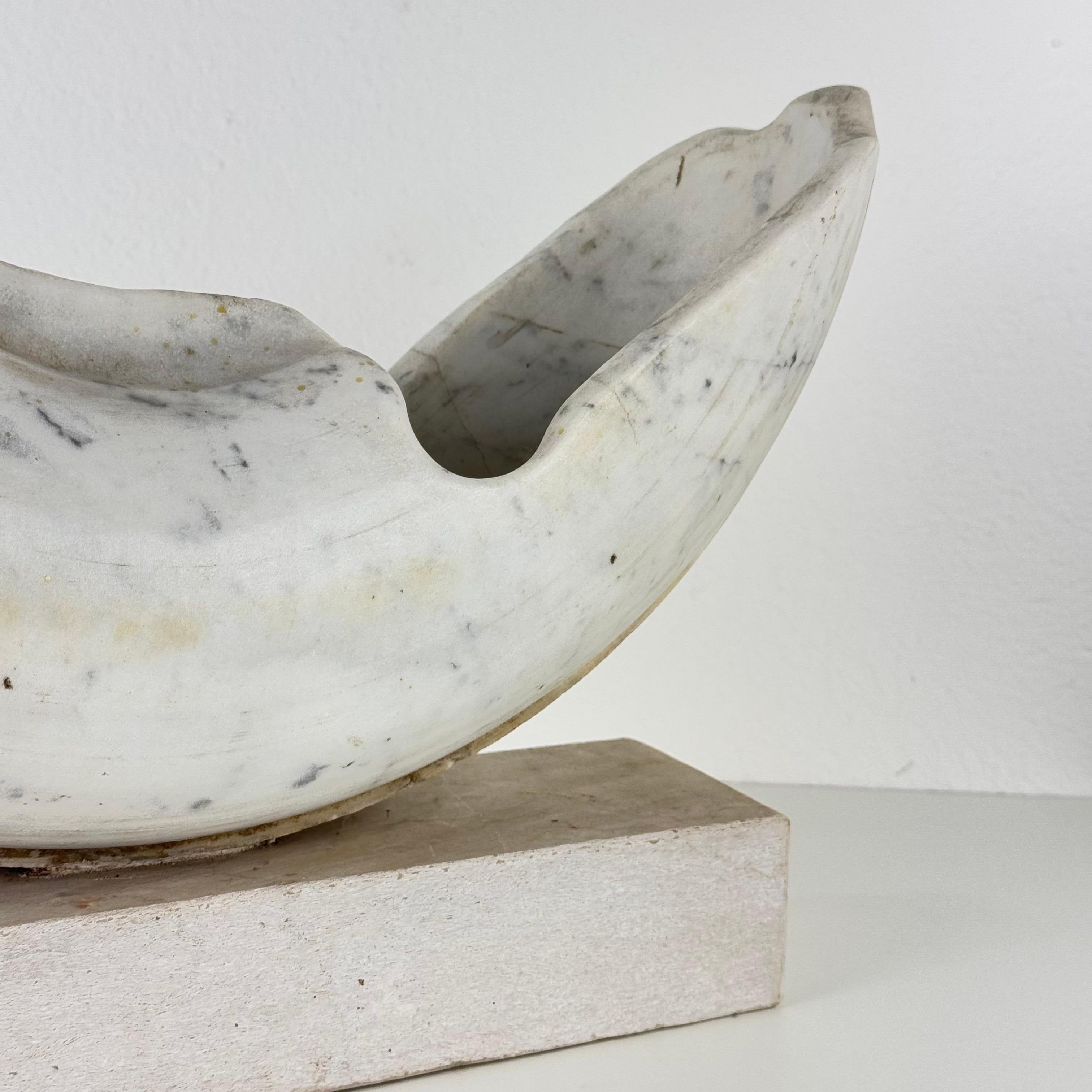 Pietro Cenedella, Biomorphe Skulptur aus Carrara-Marmor, Italien, 1970er Jahre im Angebot 6