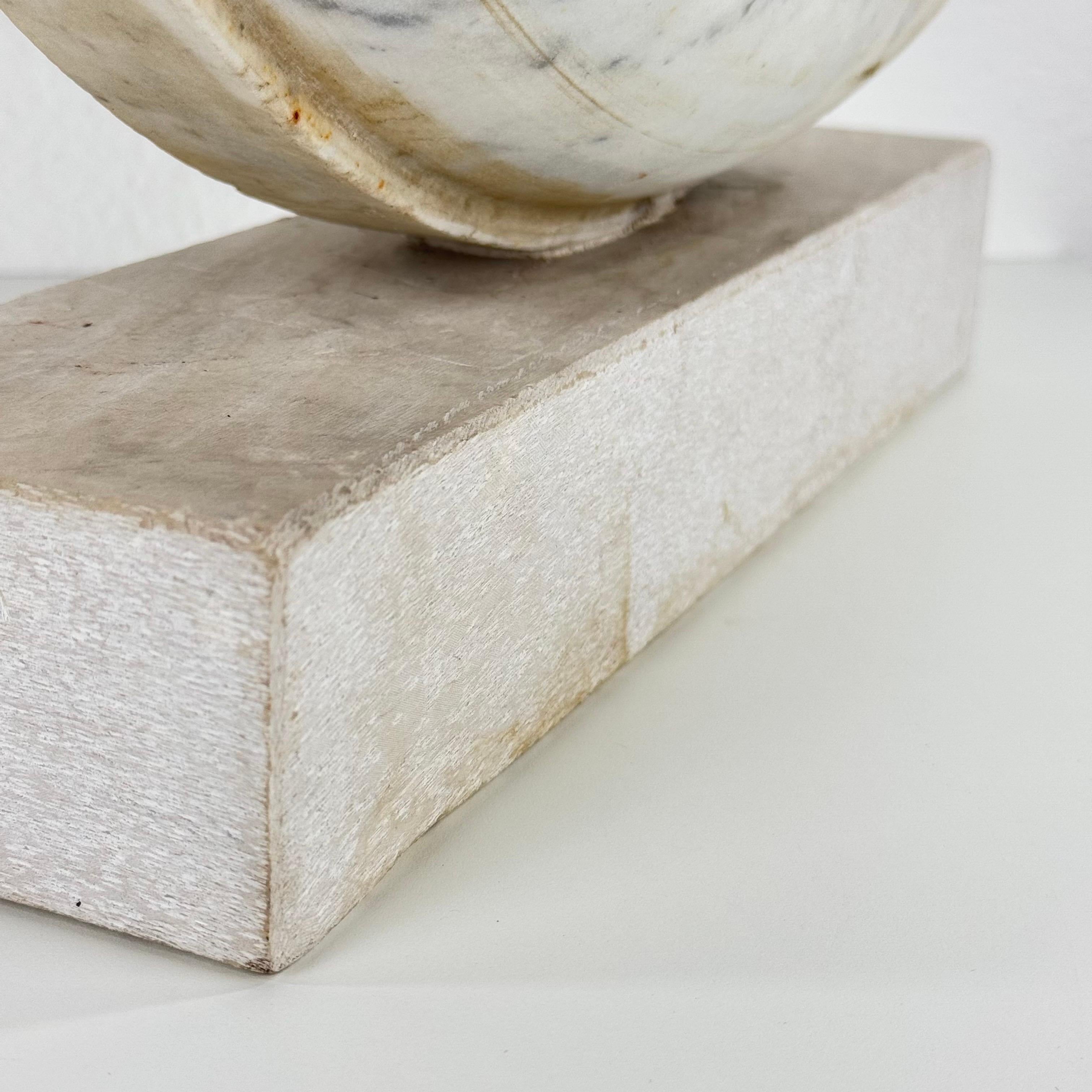 Pietro Cenedella, Biomorphe Skulptur aus Carrara-Marmor, Italien, 1970er Jahre im Angebot 13