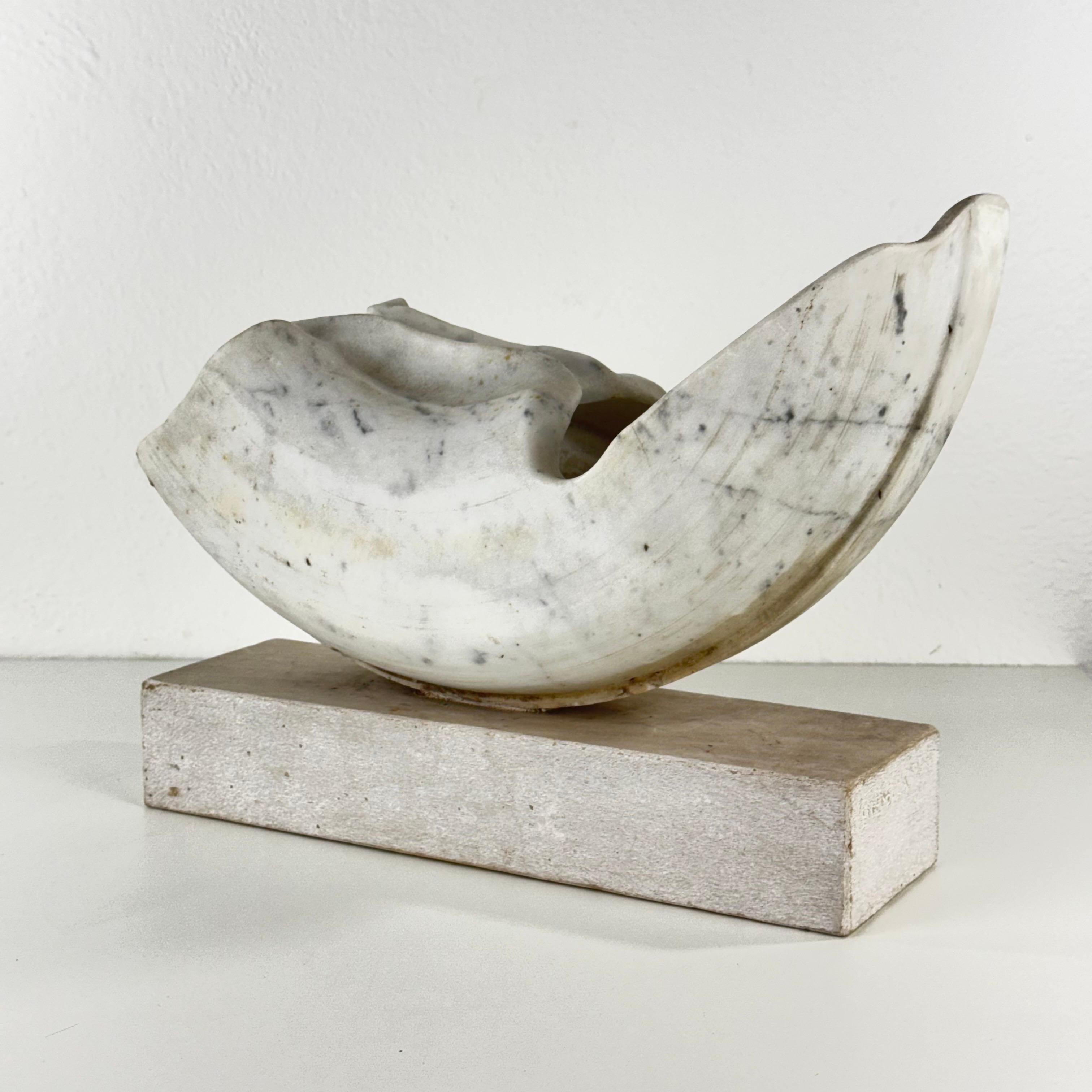 Pietro Cenedella, Biomorphe Skulptur aus Carrara-Marmor, Italien, 1970er Jahre (Italienisch) im Angebot