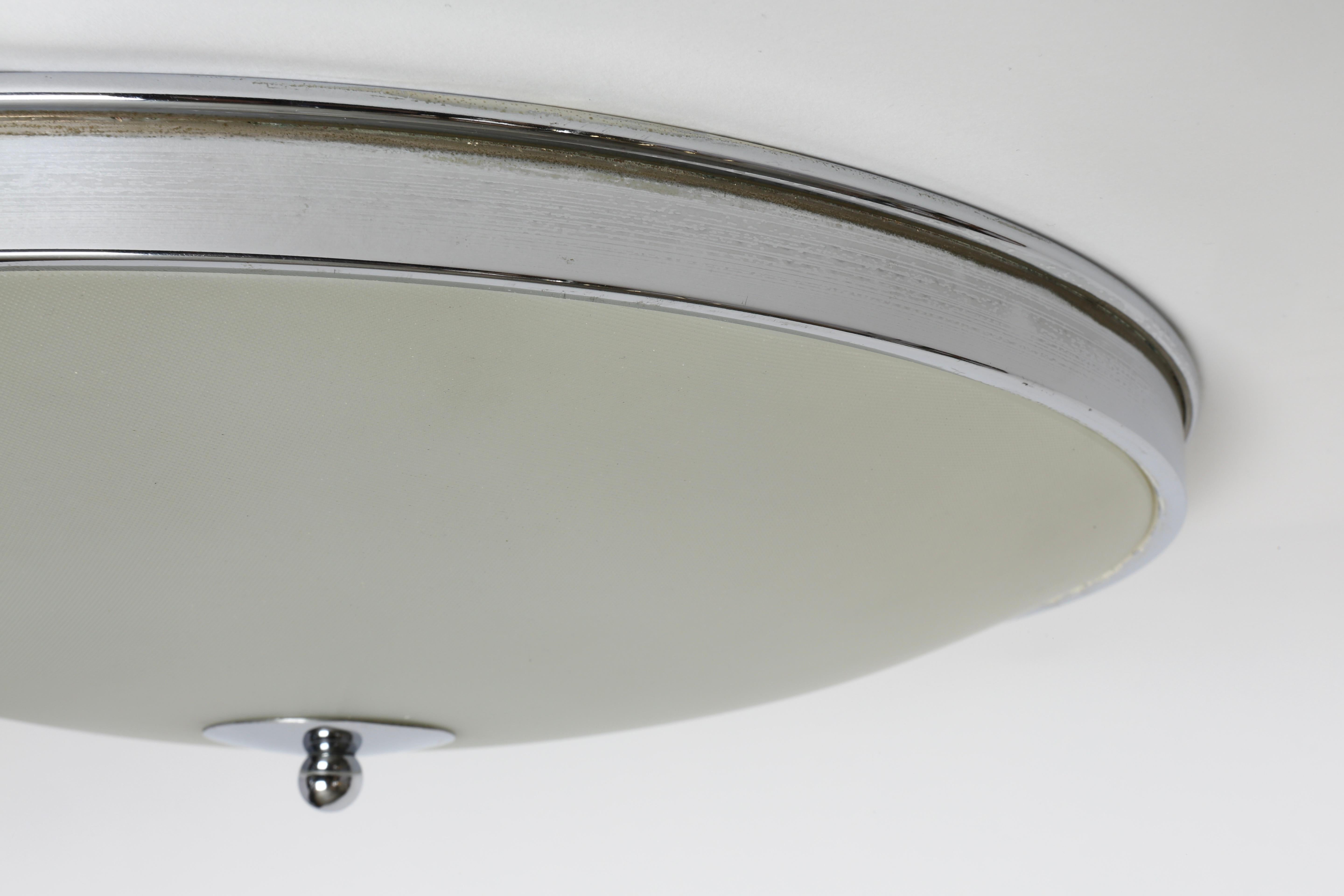 Pietro Chiesa Attributed Flush Mount Ceiling Light, Italy, 1960s 1