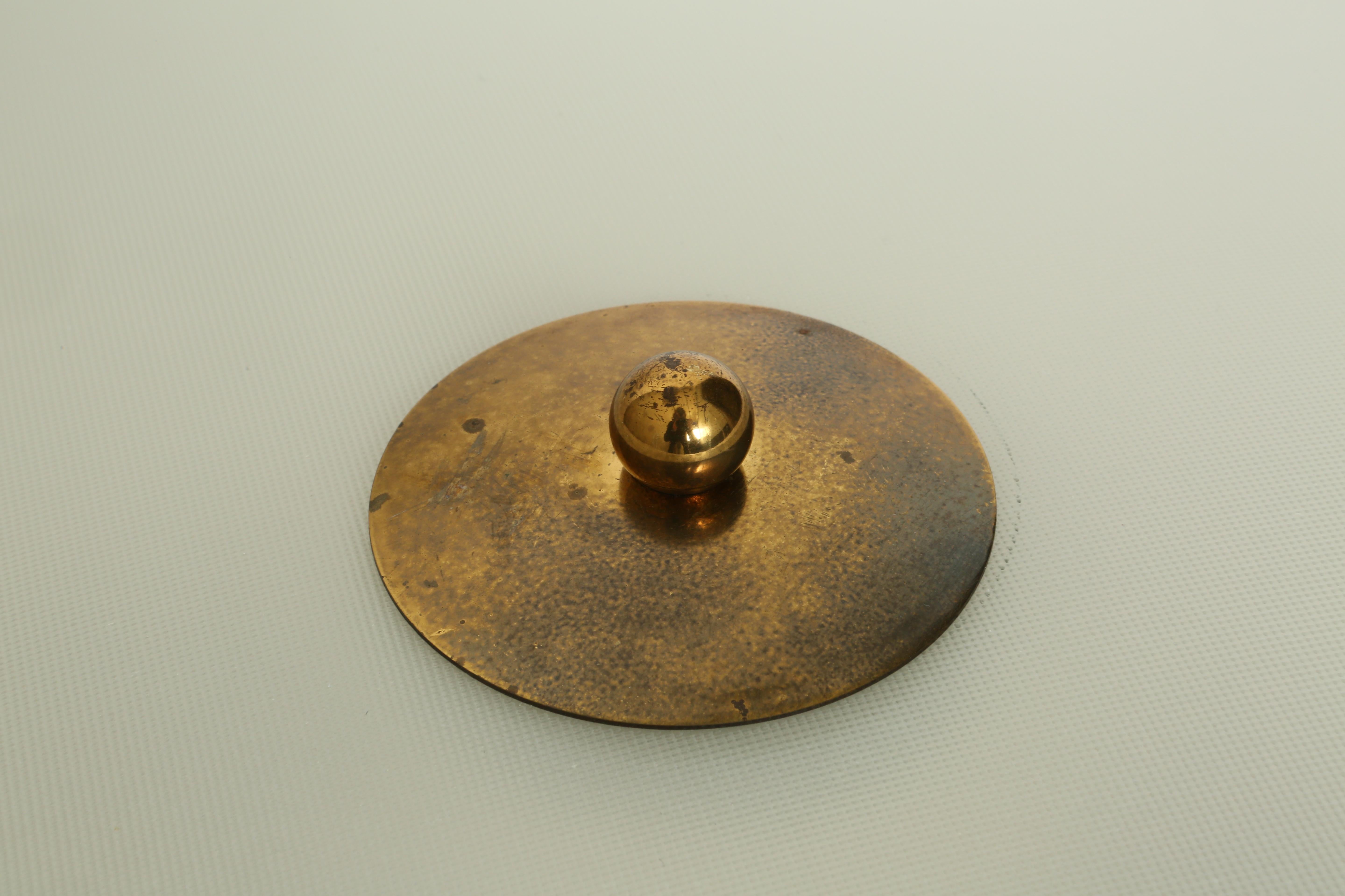 Brass Pietro Chiesa Attributed Large Flush Mount