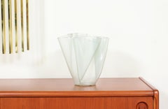 Vaso in vetro scultura "Cartoccio" di Pietro Chiesa per Fontana Arte