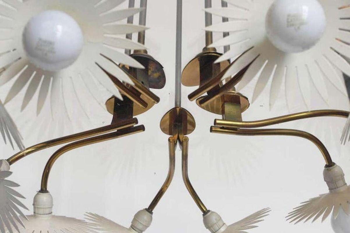 Mid-20th Century Pietro Chiesa Chandelier for Fontana Arte For Sale