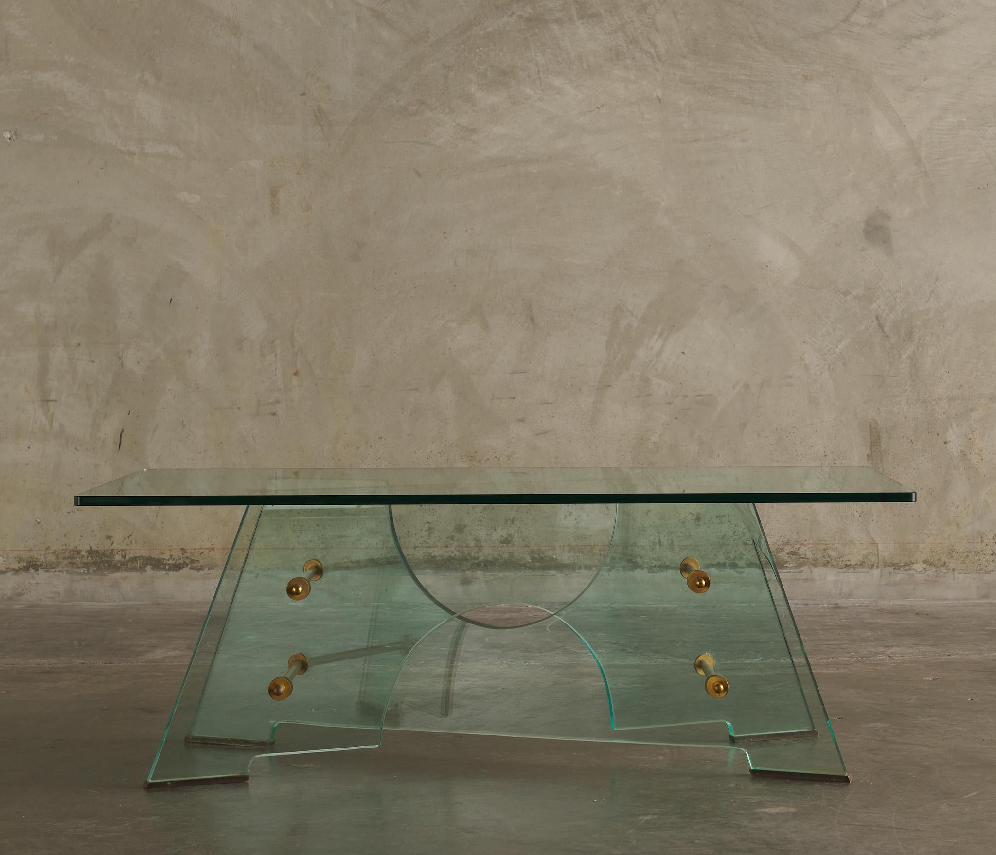 italien Pietro Chiesa Table basse pour Fontana Arte en vente