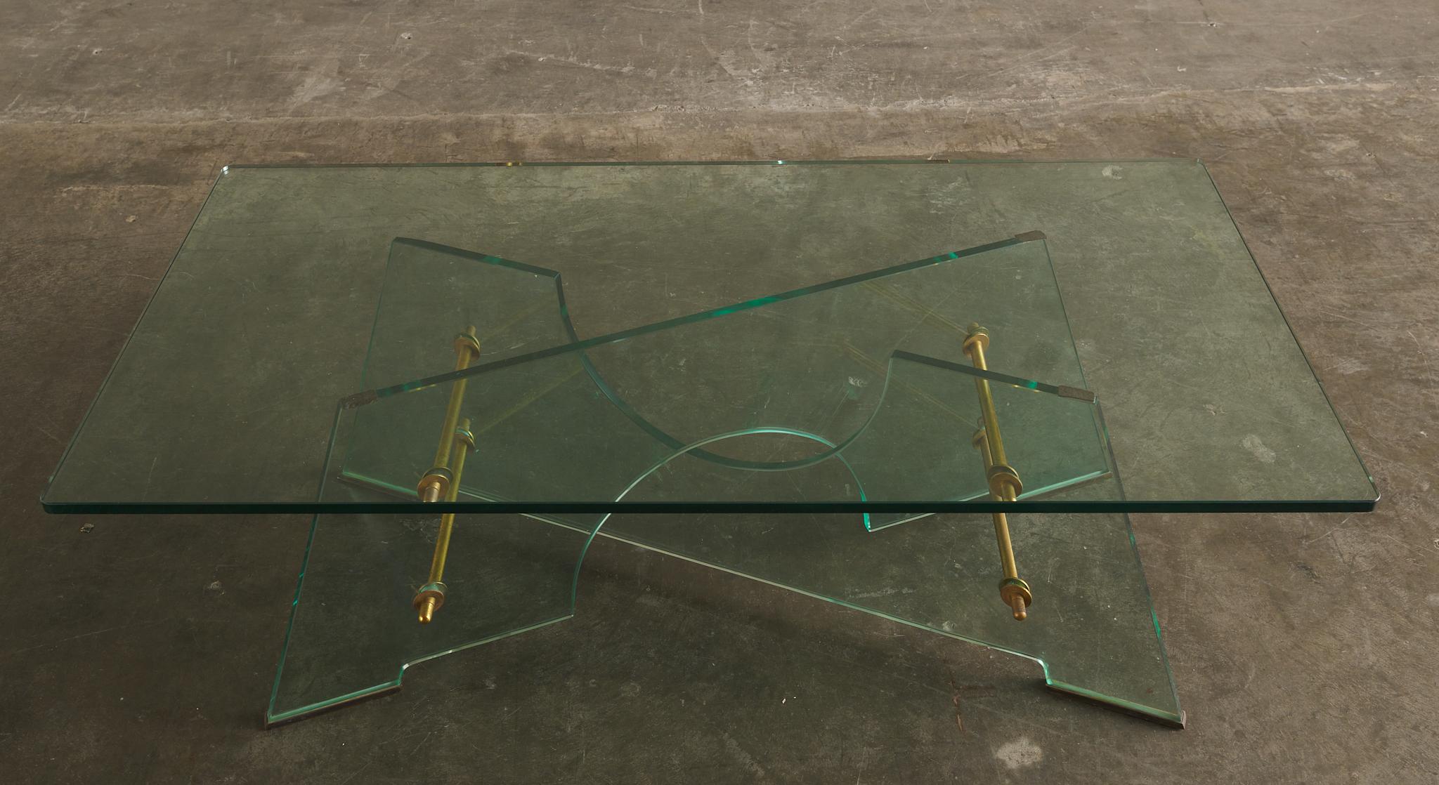 Milieu du XXe siècle Pietro Chiesa Table basse pour Fontana Arte en vente
