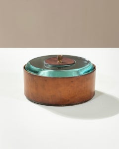 Caja decorativa de Pietro Chiesa para Fontana Arte, latón y cristal, 1938