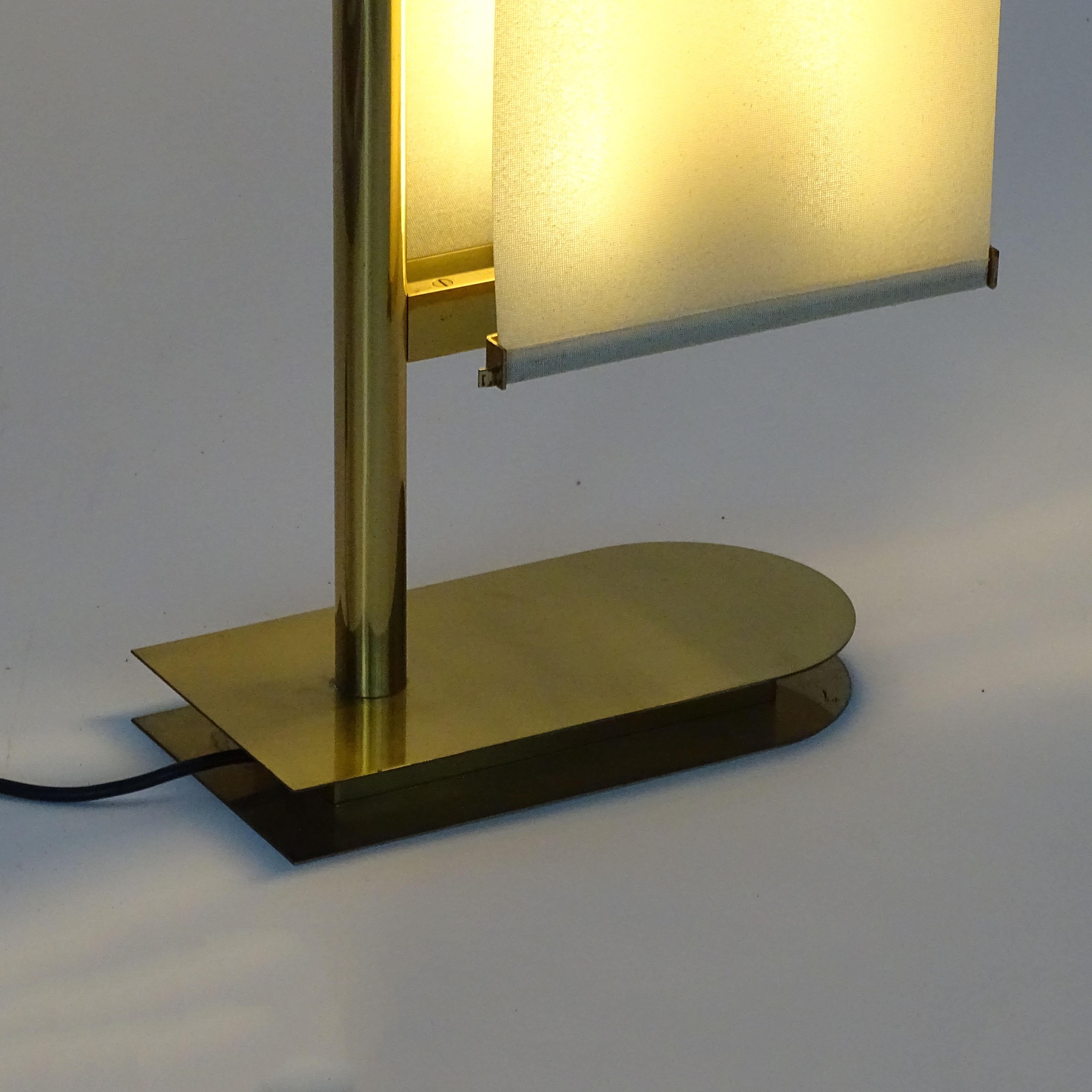 Pietro Chiesa Floor Lamp in brass and linen for Fontana Arte, Italy 1933 3