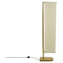 Pietro Chiesa Floor Lamp in brass and linen for Fontana Arte, Italy 1933