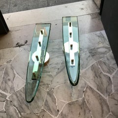 Pietro Chiesa Fontana Arte Vetro Ottone 1940 Italy