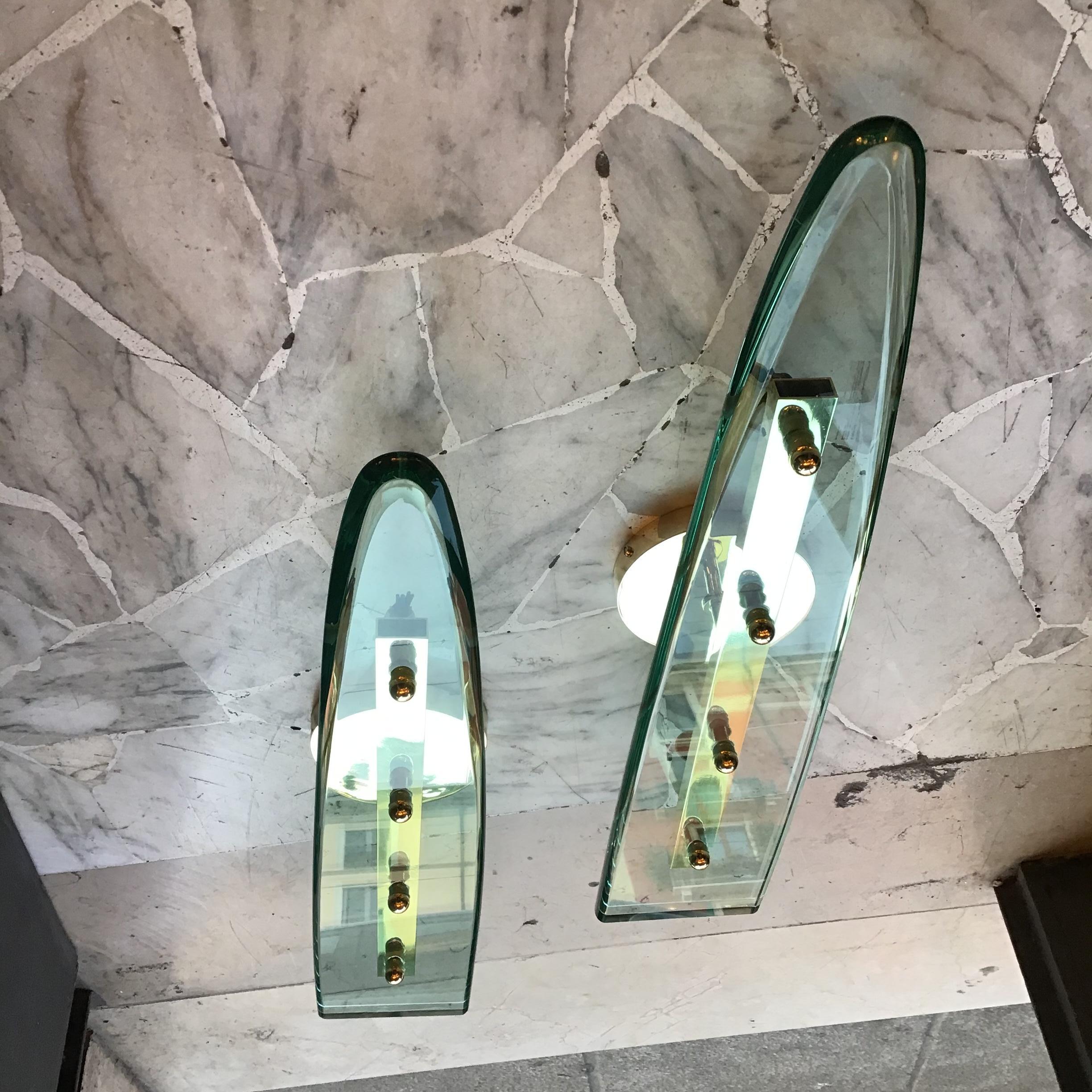 Pietro Chiesa Fontana Arte Vetro Ottone 1940 Italy For Sale 2