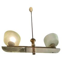 PIETRO CHIESA - FONTANARTE - Lampadario a 2 luci - Made in ITALY 1950