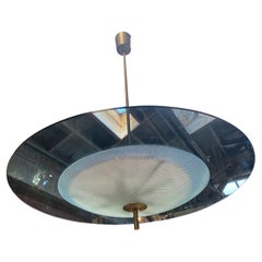 Pietro Chiesa for Fontana Arte Blu Chandelier, Italy, 1960s Pietro Chiesa for Fontana Arte Blu Chandelier, Italy, 1960s