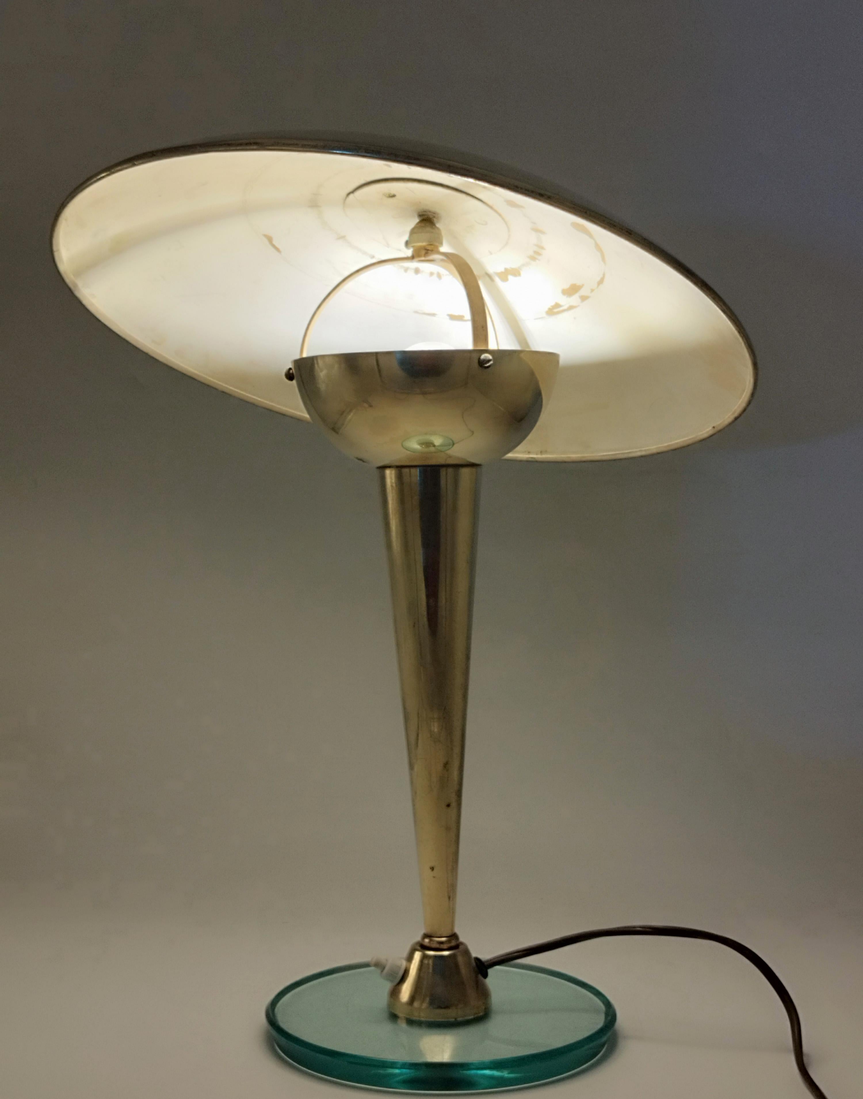 Pietro Chiesa for Fontana Arte Brass Table Lamp, Italy 1950s 1