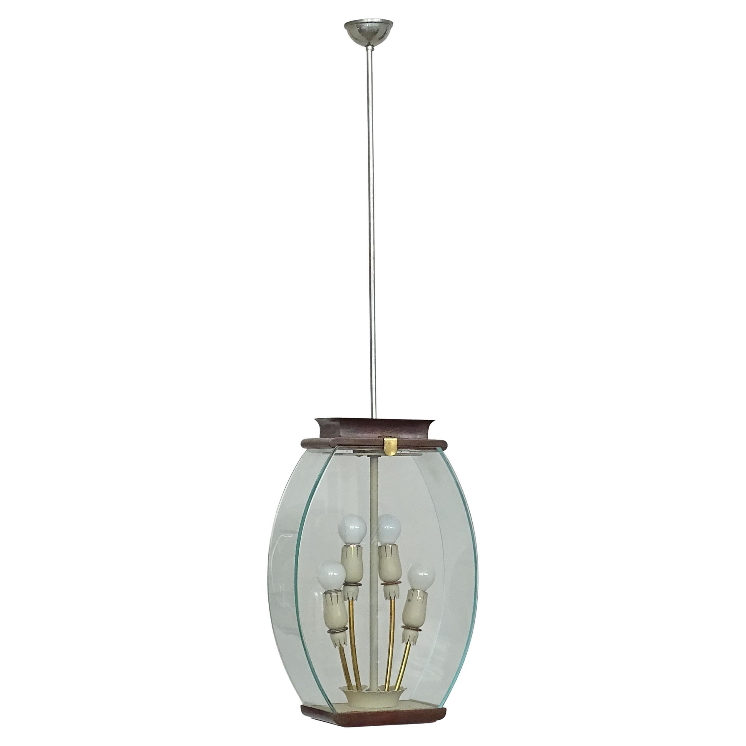 Pietro Chiesa for Fontana Arte Ceiling Lamp, Italy 1940s