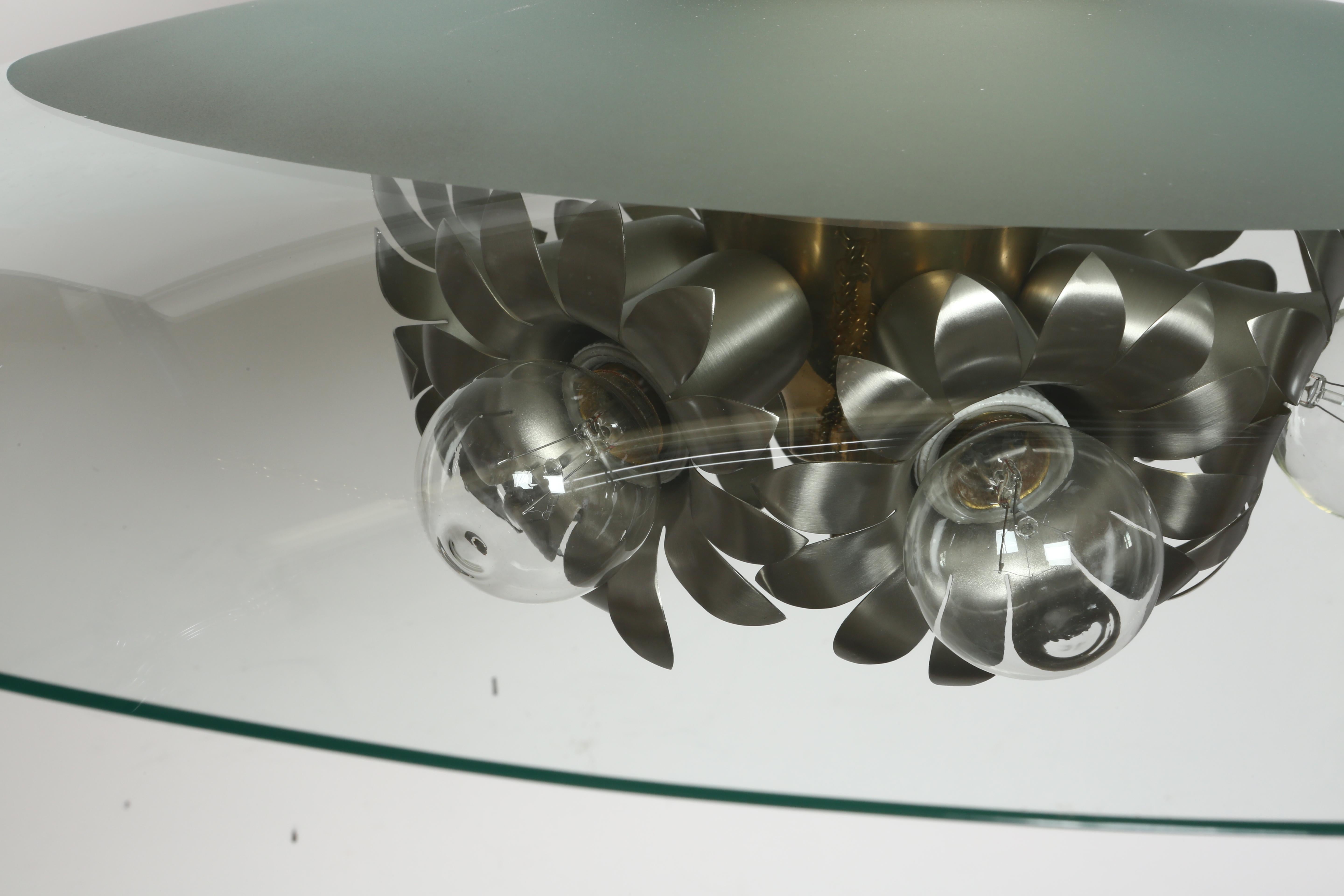 Pietro Chiesa for Fontana Arte ceiling light In Good Condition For Sale In Brooklyn, NY