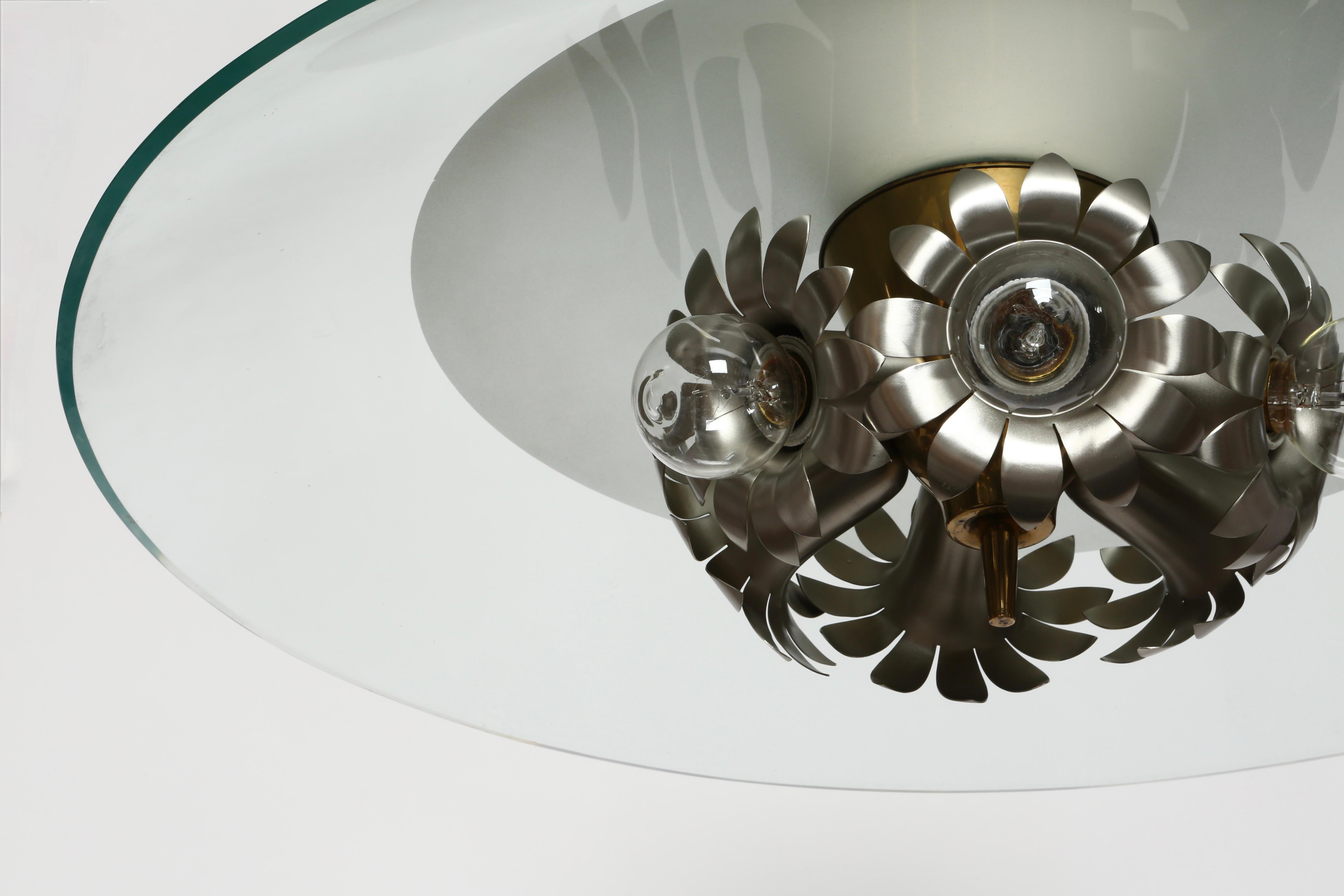Mid-20th Century Pietro Chiesa for Fontana Arte ceiling light For Sale