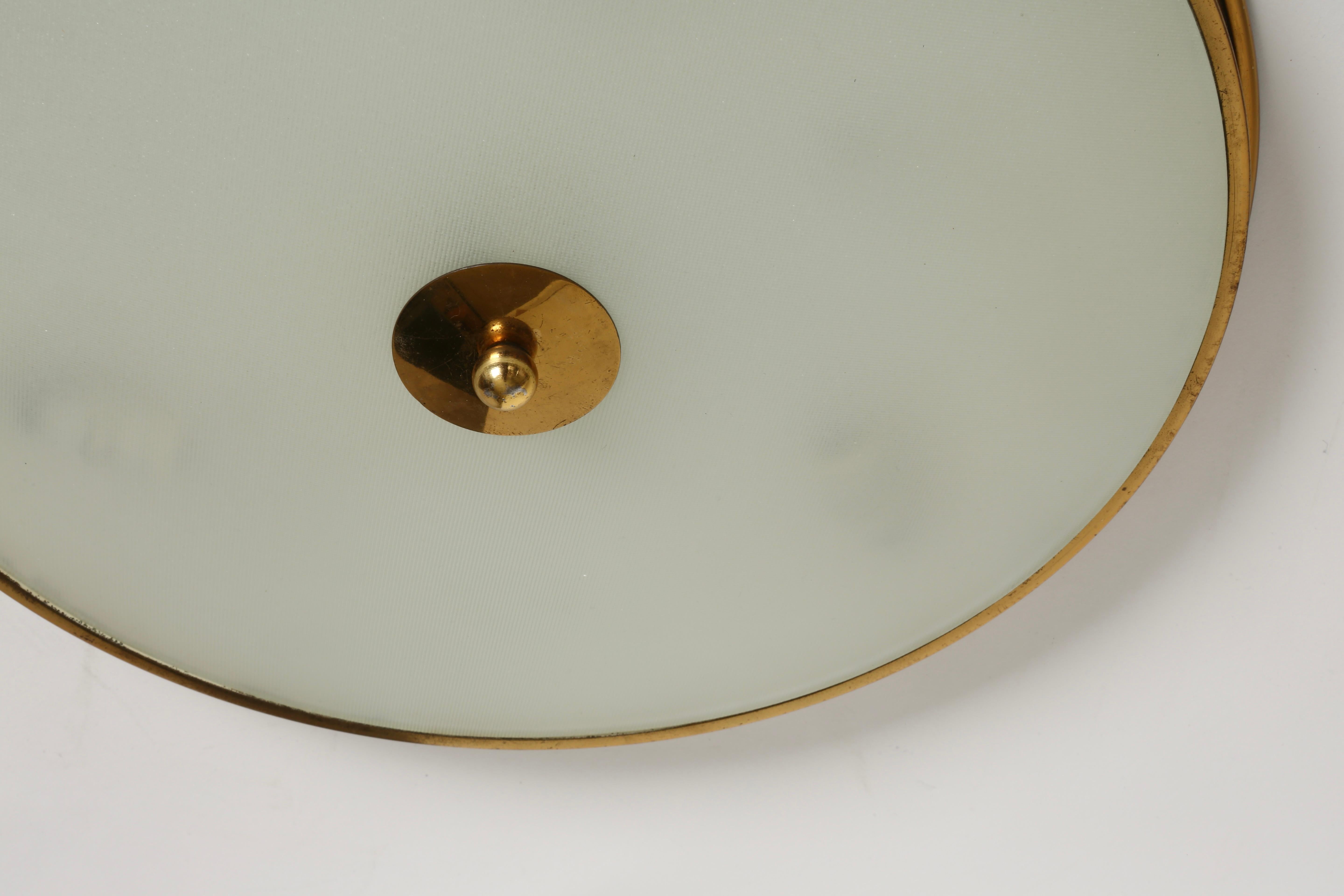 Plafonnier Pietro Chiesa pour Fontana Arte, Italie vers 1960 Bon état - En vente à Brooklyn, NY