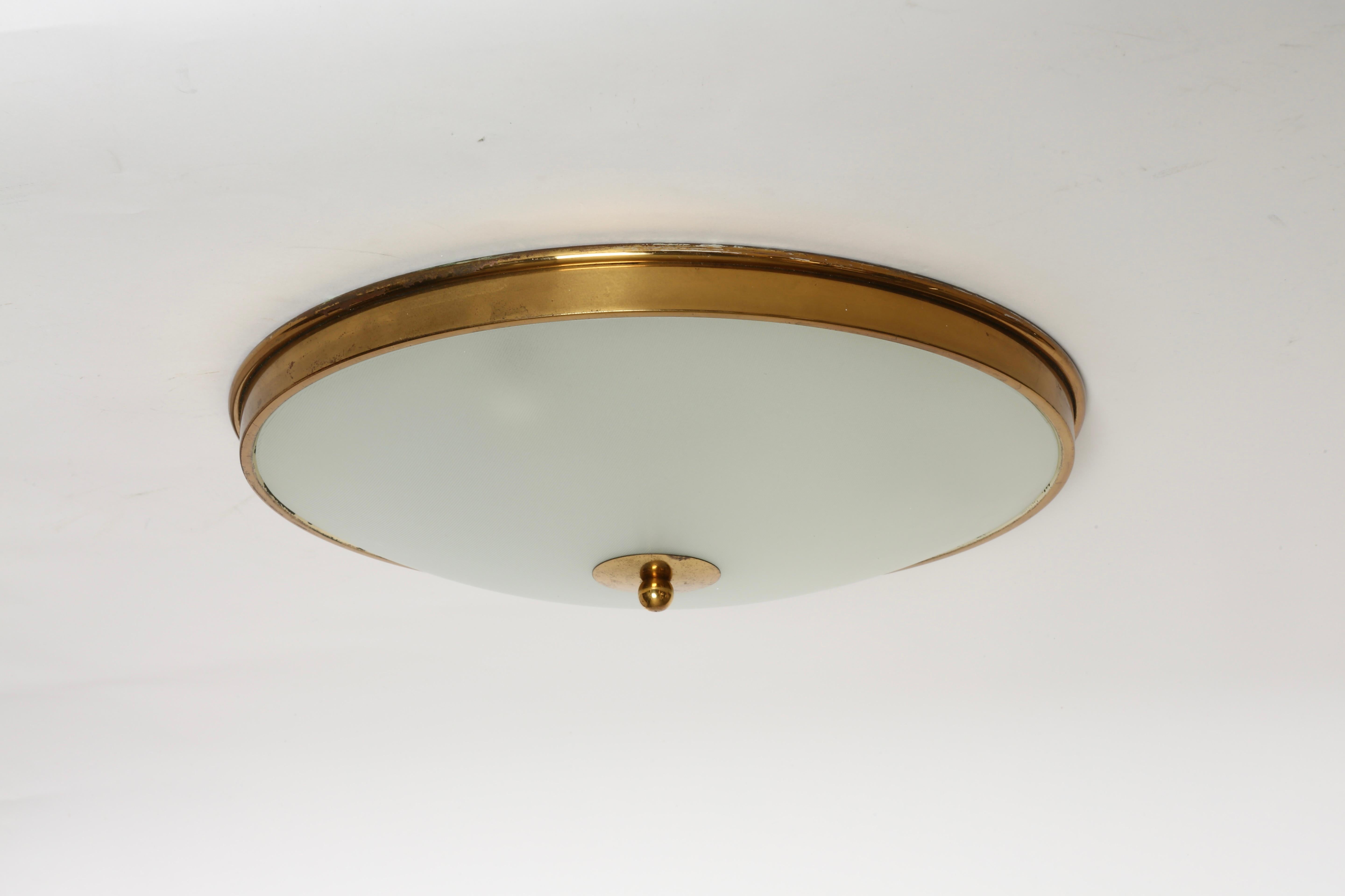Plafonnier Pietro Chiesa pour Fontana Arte, Italie vers 1960 Bon état - En vente à Brooklyn, NY