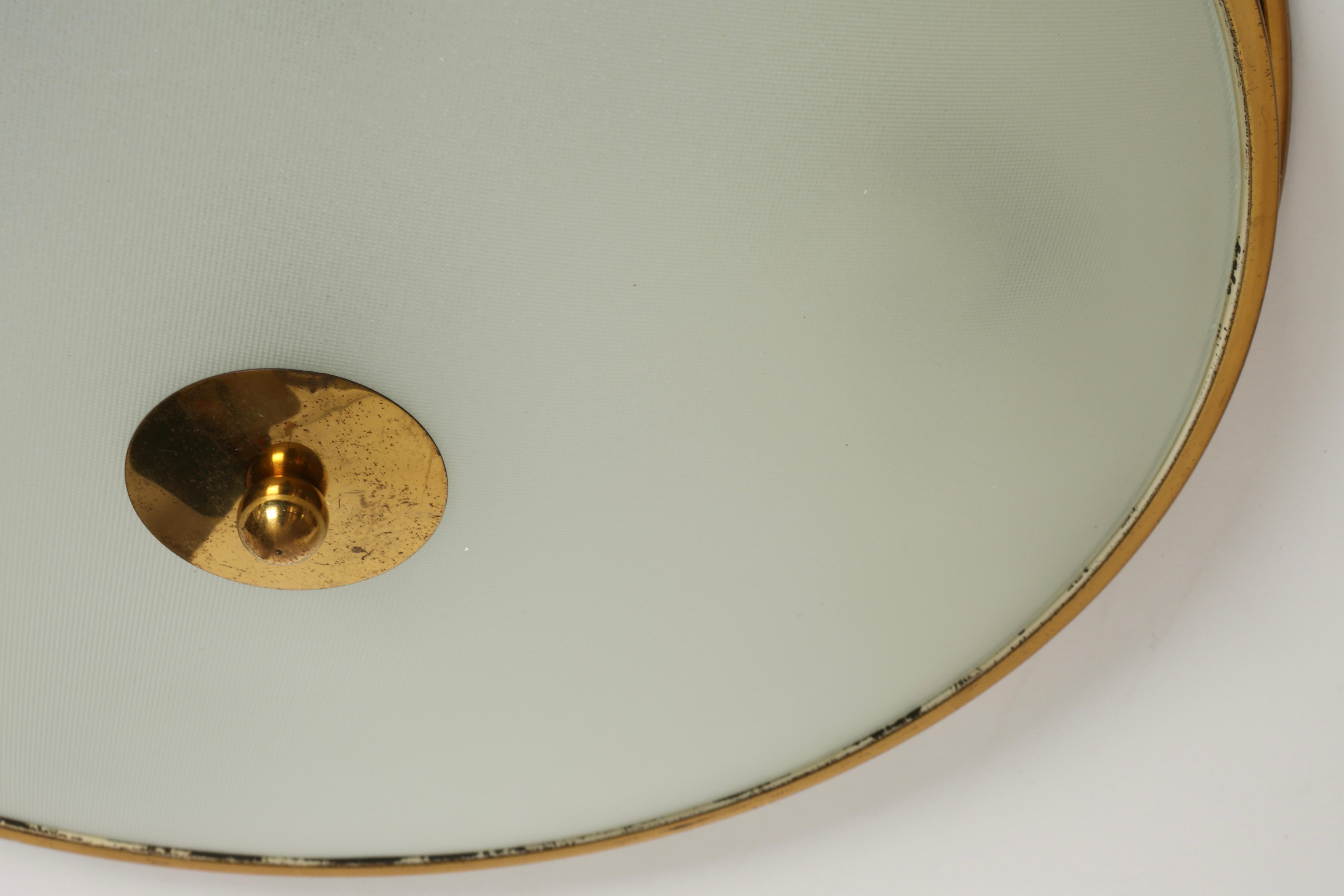 Milieu du XXe siècle Plafonnier Pietro Chiesa pour Fontana Arte, Italie vers 1960 en vente