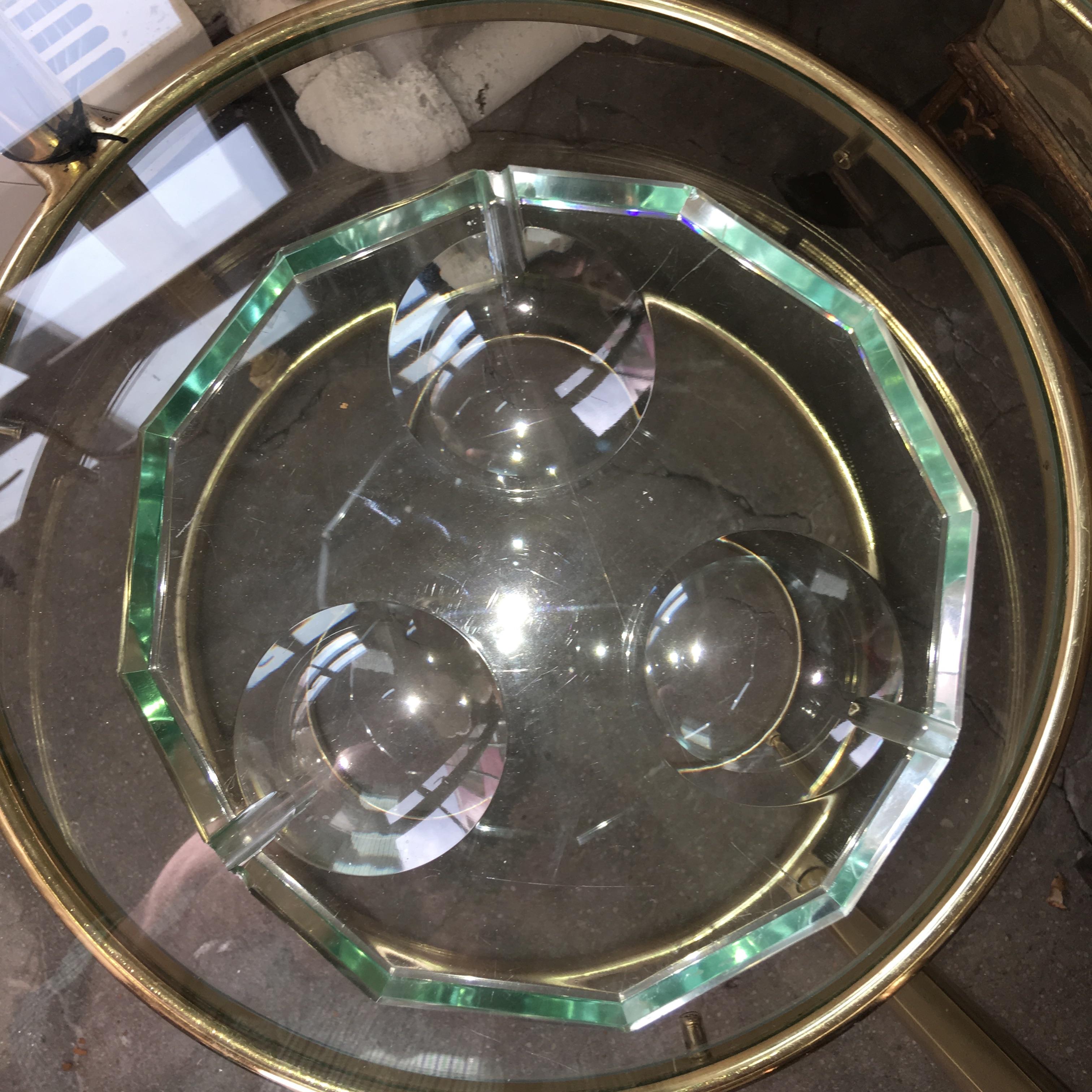 Aschenbecher aus Dodecagon-Kristall von Pietro Chiesa für Fontana Arte im Angebot 10