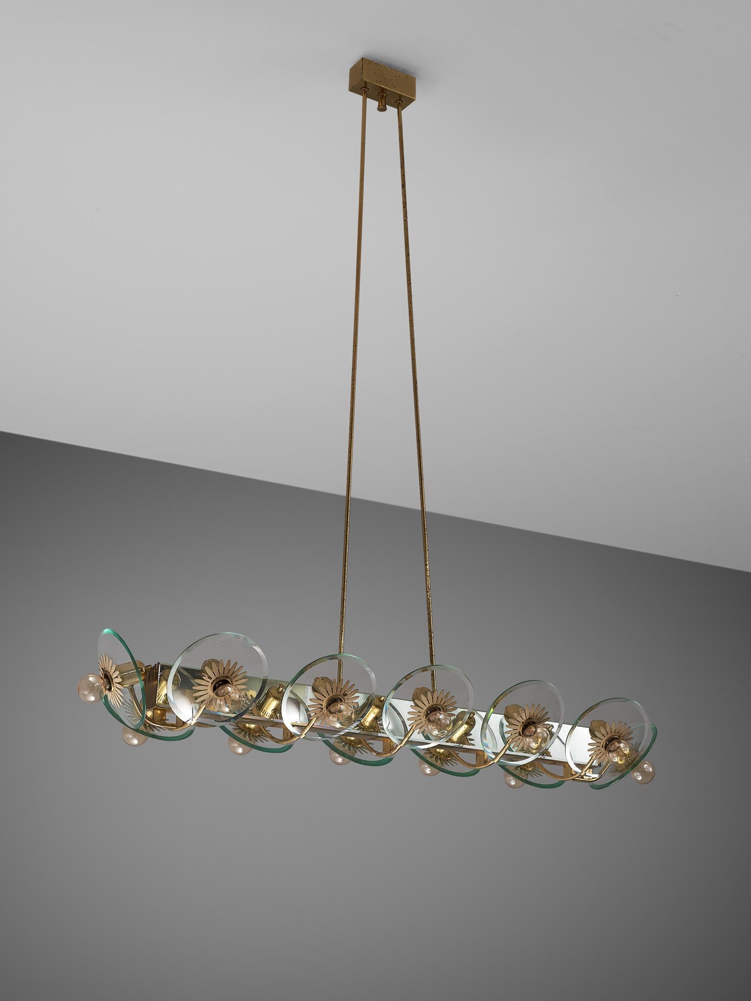 Pietro Chiesa for Fontana Arte Grand Chandelier 1